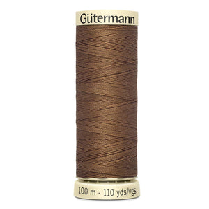 Gutermann Sew-All thread, 100 metres sewing spool, light brown, colour 124, article 788988