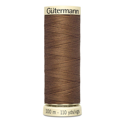 Gutermann Sew-All thread, 100 metres sewing spool, light brown, colour 124, article 788988