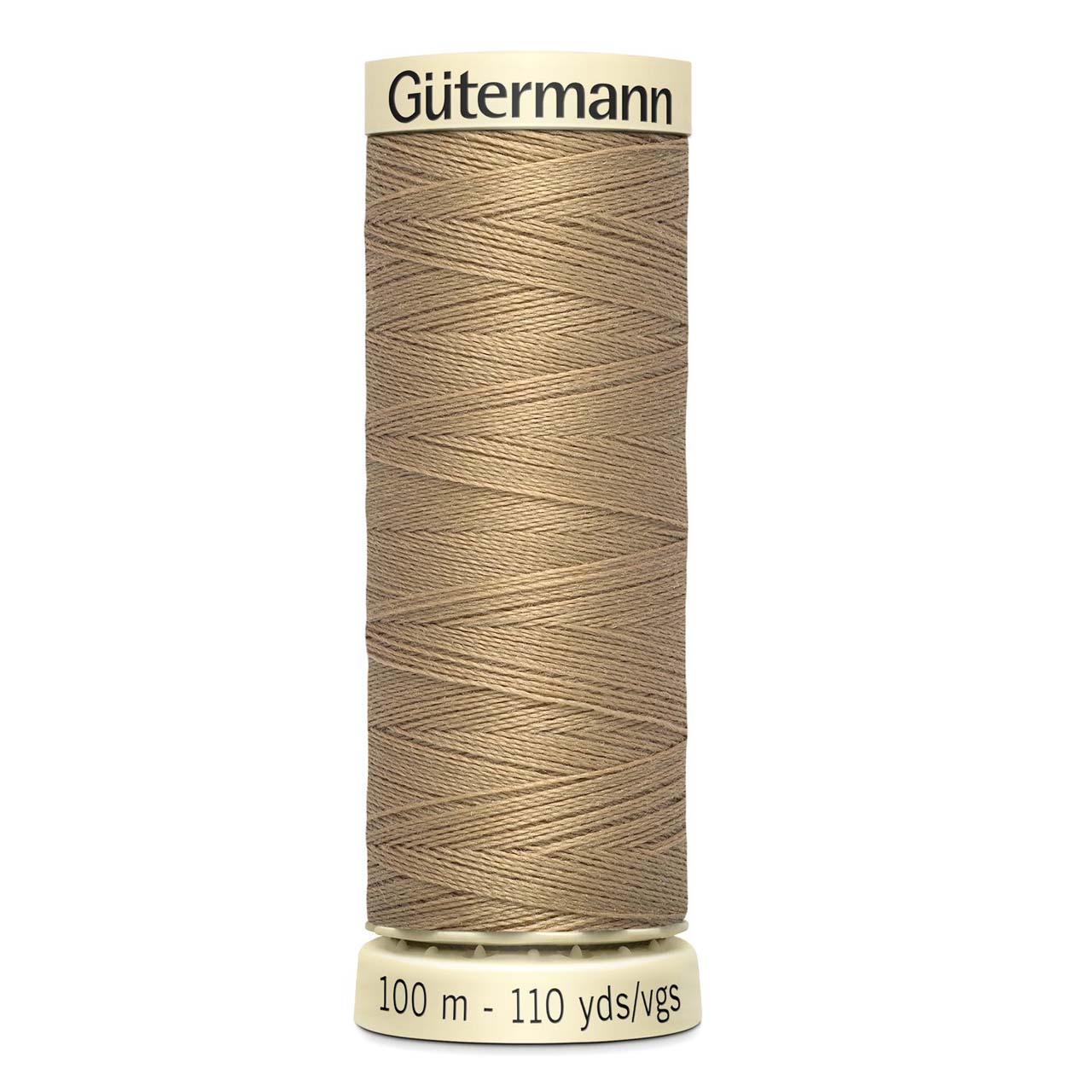 Gutermann Sew-All thread, 100 metres sewing spool, mid beige, colour 265, article 788988