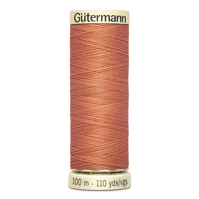 Gutermann Sew-All thread, 100 metres sewing spool, mid sandlewood, colour 377, article 788988