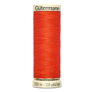 Gutermann Sew-All thread, 100 metres sewing spool, orange, colour 155, article  788988