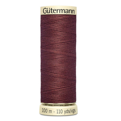 Gutermann Sew-All thread, 100 metres sewing spool, deep wine, colour 262, article 788988