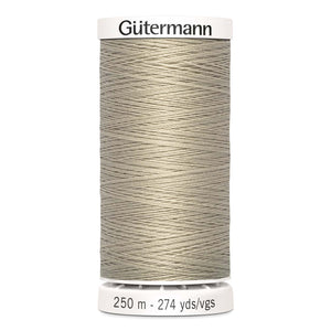 Gutermann Sew-All thread, 250 metres sewing spool, beige, colour 722, article 717878