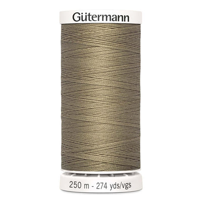 Gutermann Sew-All thread, 250 metres sewing spool, biscuit brown, colour 868, article 717878