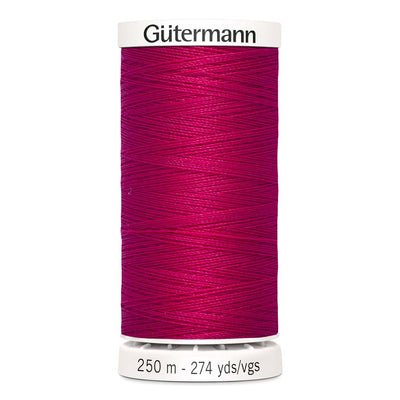 Gutermann Sew-All thread, 250 metres sewing spool, bright pink, colour 382, article 717878 