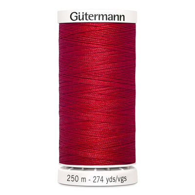 Gutermann Sew-All thread, 250 metres sewing spool, bright red, colour 156, article 717878 
