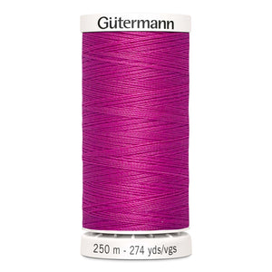 Gutermann Sew-All thread, 250 metres sewing spool, cyclamen pink, colour  733, article 717878 