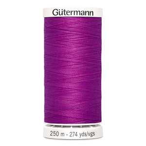 Gutermann Sew-All thread, 250 metres sewing spool, fuchsia, colour 321, article 717878 