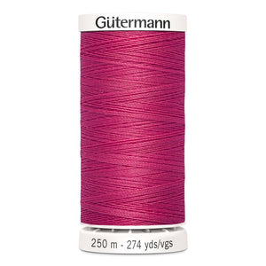 Gutermann Sew-All thread, 250 metres sewing spool, hot pink, colour 890, article 717878 