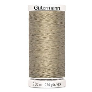 Gutermann Sew-All thread, 250 metres sewing spool, light mocha beige, colour 215, article 717878