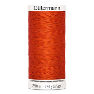 Gutermann Sew-All thread, 250 metres sewing spool, orange, colour 155, article 717878 