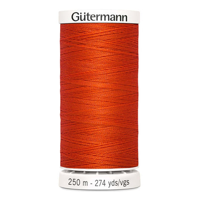 Gutermann Sew-All thread, 250 metres sewing spool, orange, colour 155, article 717878 
