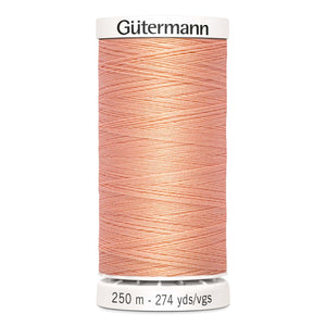 Gutermann Sew-All thread, 250 metres sewing spool, peach, colour 586, article 717878 