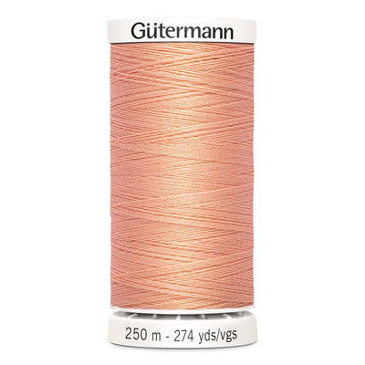 Gutermann Sew-All thread, 250 metres sewing spool, peach, colour 586, article 717878 