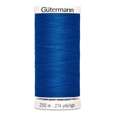 Gutermann Sew-All thread, 250 metres sewing spool, royal blue, colour 322, article 717878