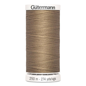 Gutermann Sew-All thread, 250 metres sewing spool, sienna brown, colour 139, article 717878 