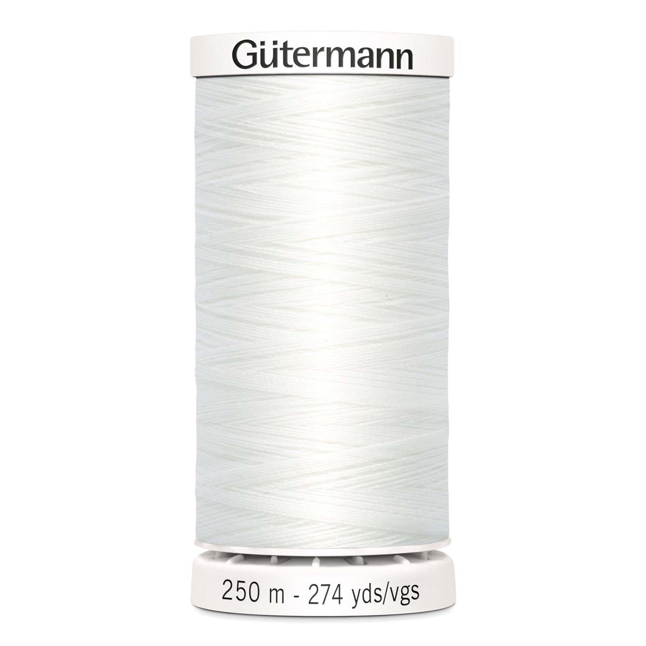 Gutermann Sew-All thread, 250 metres sewing spool, white, colour 800, article 717878