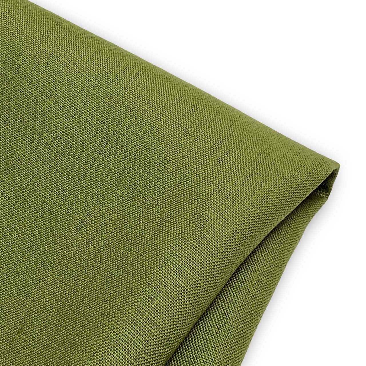 linen fabric green avocado heavy weight linen - moda linen fabric collection