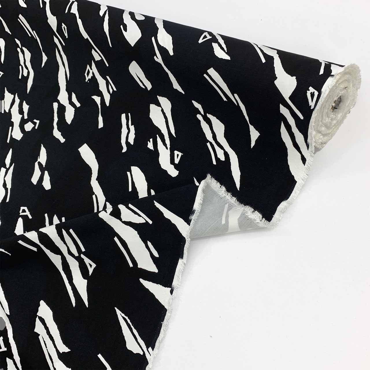 black abstract white jacquard fabric - Fabric Collection