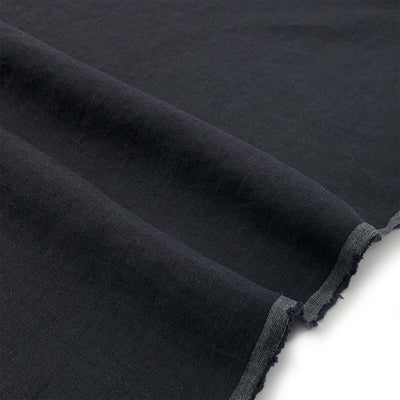 linen fabric midnight navy linen sand washed pure linen fabric collection