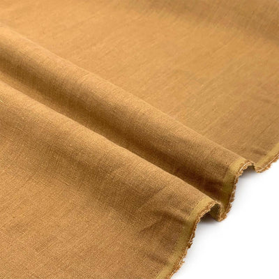 linen fabric ochre linen sand washed pure linen fabric collection