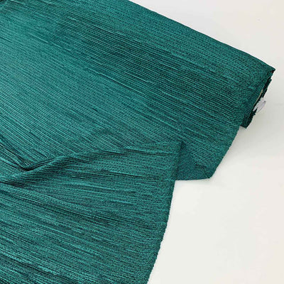 emerald metallic pleated fabric emerald plisse fabric - Fabric Collection