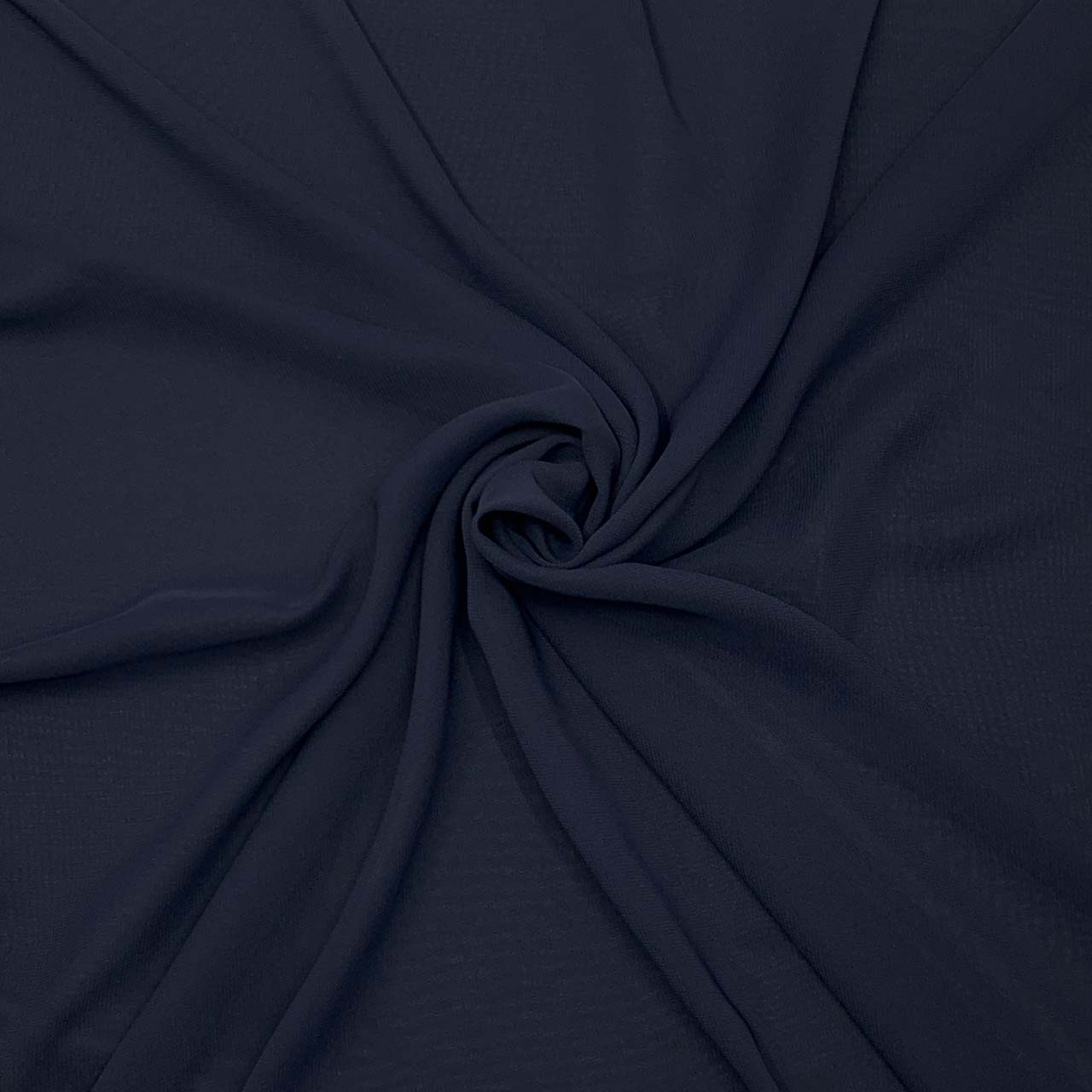 polyester chiffon navy fabric