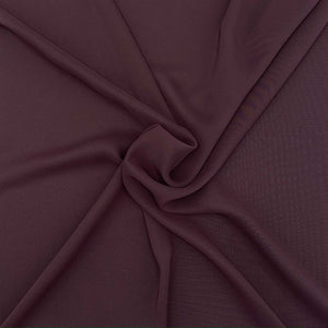 polyester chiffon burgundy fabric