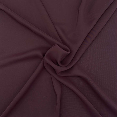 polyester chiffon burgundy fabric