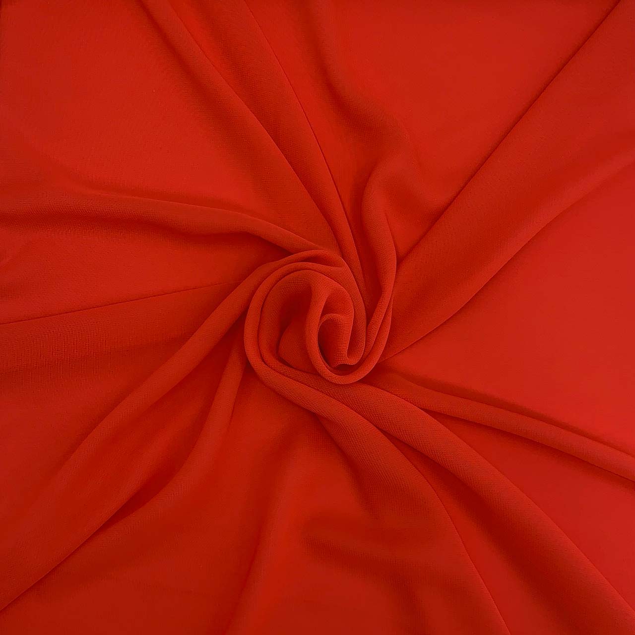 polyester chiffon fiesta red fabric