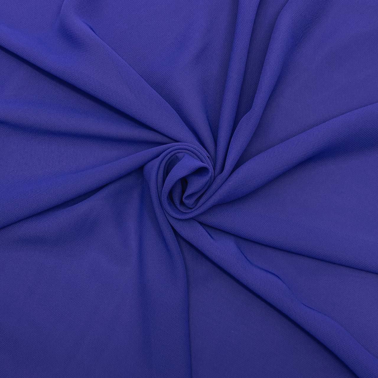 polyester chiffon cobalt fabric