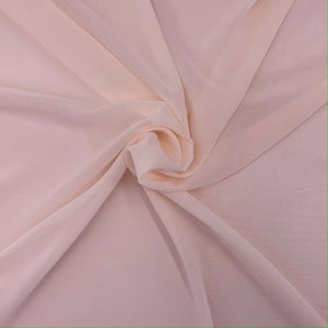 polyester chiffon ice pink fabric