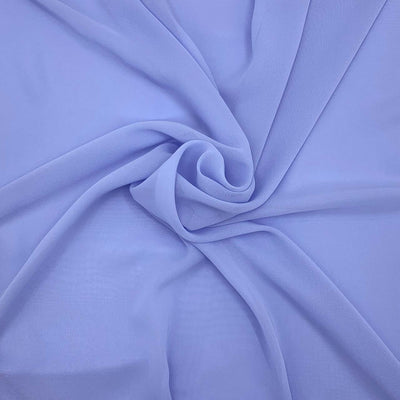 polyester chiffon periwinkle fabric