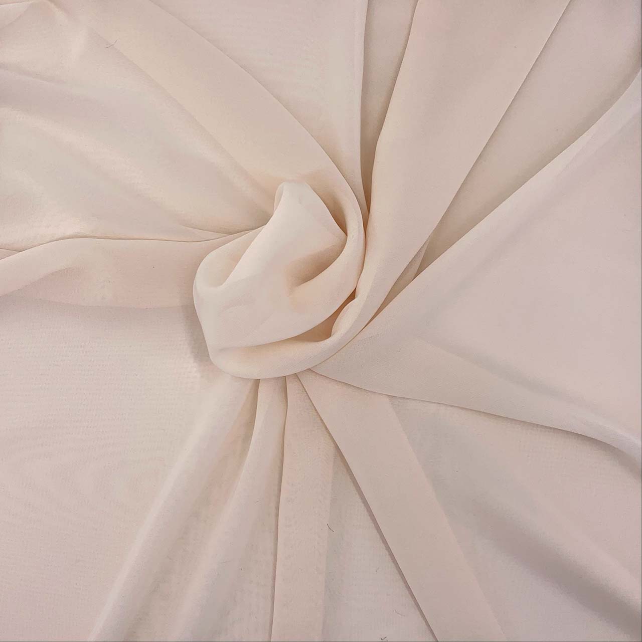 polyester chiffon bisque fabric