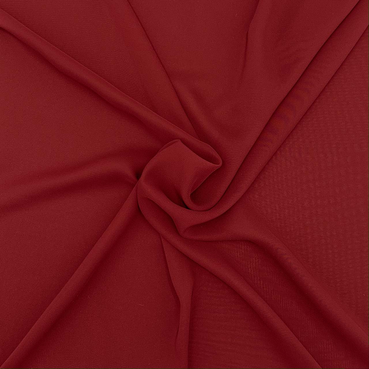 polyester chiffon rubino red fabric