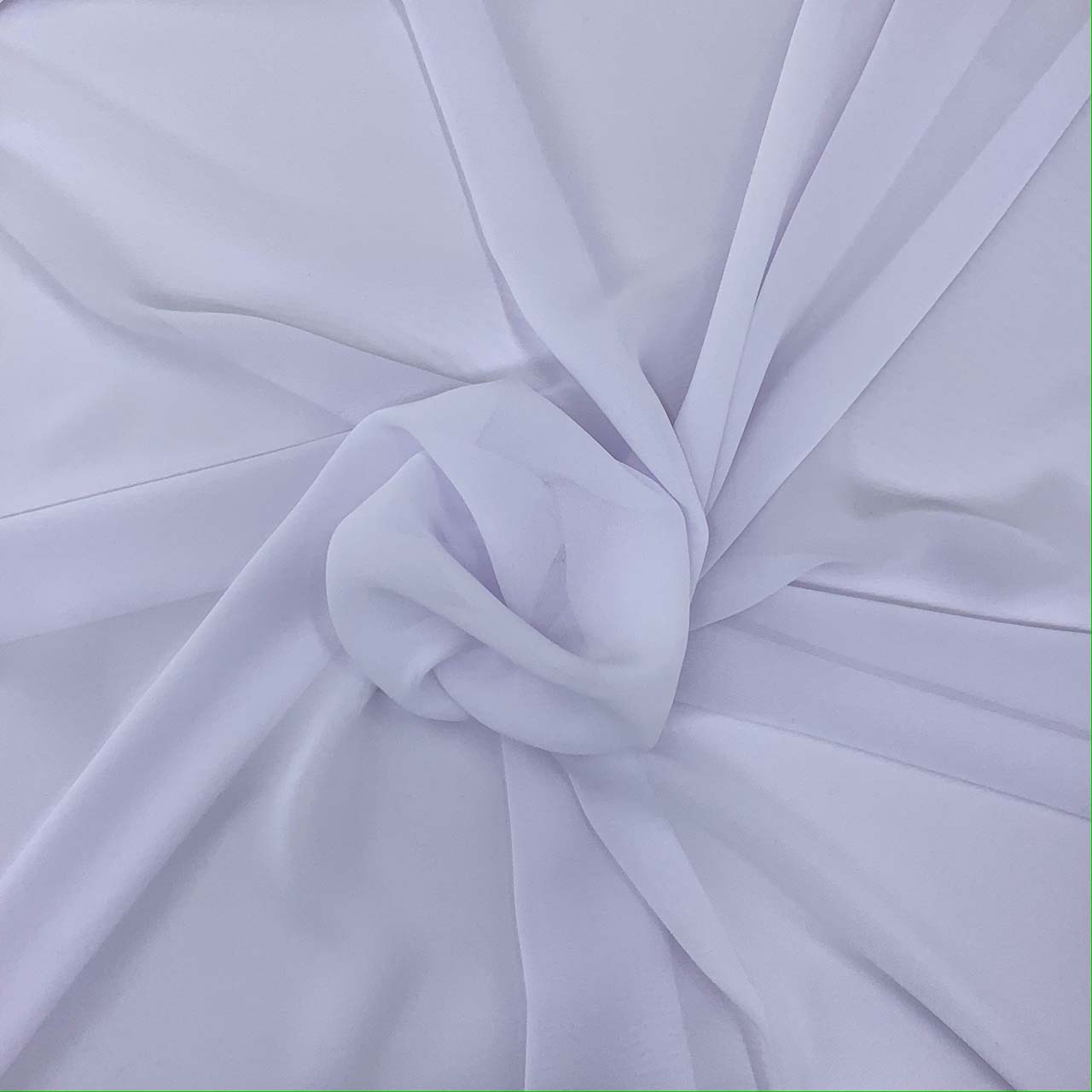 polyester chiffon white fabric