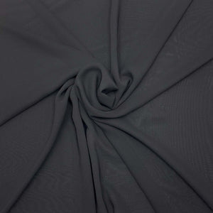 polyester chiffon black fabric