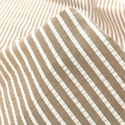Striped Seersucker | Coffee